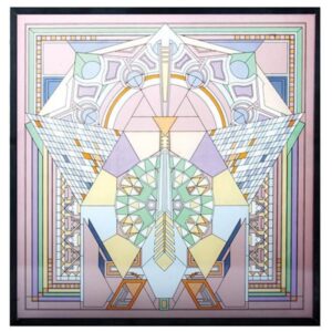 Glass Panel - Imperial Hotel Peacock Stain